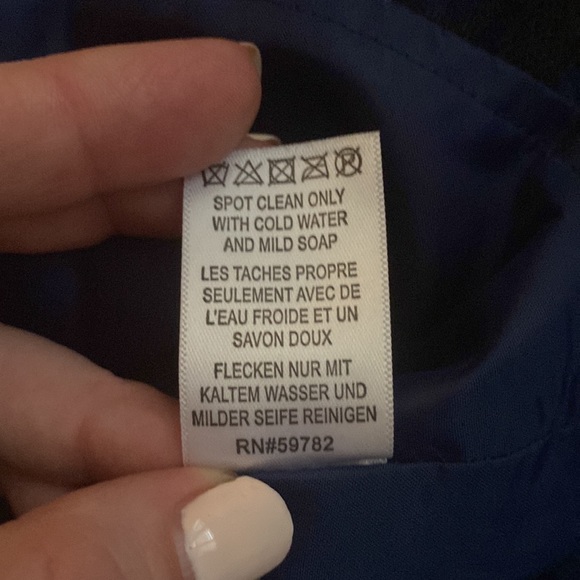 Adrianna Papell Strapless Sparkly Navy Blue Party Dress - Picture 6 of 16